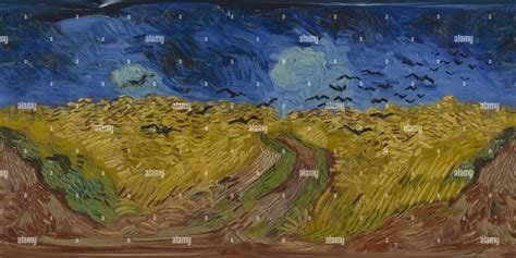 360° View Of Van Goghs Wheatfield With Crows Alamy