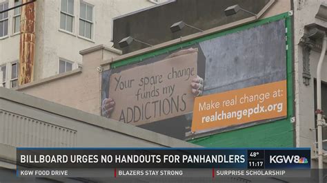 Billboard Urges People Not To Give Money To Portland Panhandlers