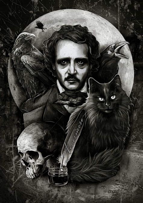 Edgar Allan Poe By Daniil Volodchenko Edgar Allen Poe Art Edgar