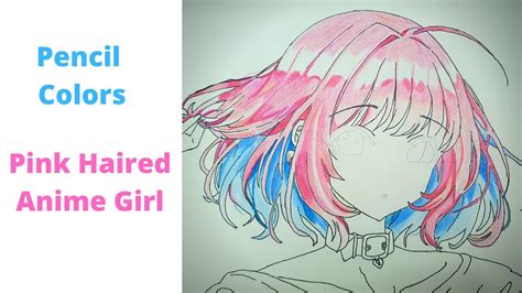 How To Color Anime Hair With Colored Pencils