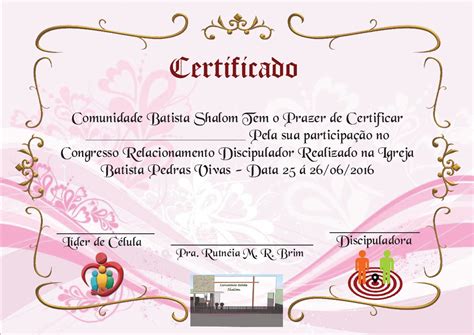 Certificados Do Congresso De Discipulado