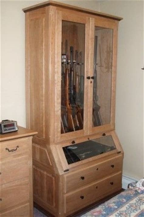 The cabinet should have a durable lock and plenty of space to spread out your collection. Hand Made Solid Cherry & Walnut Gun Cabinet by Robinsons ...