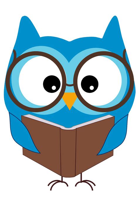 Glasses Owl Reading Clipart The Cliparts Clipart Best Clipart Best