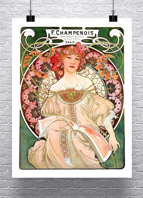 Amazon F Champenois Imprimeur Editeur 1897 Alphonse Mucha Art