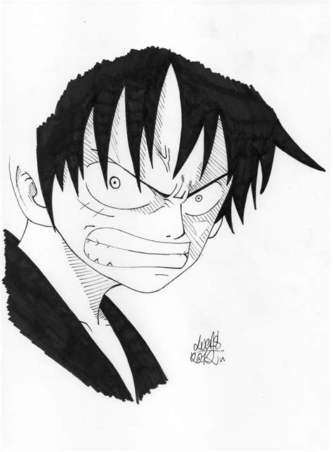 Luffy Angry By Cronos93b On Deviantart