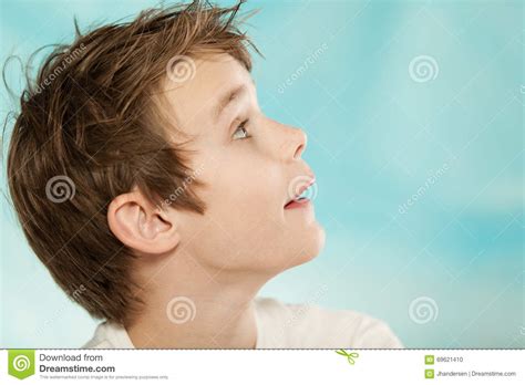 Young Boy With A Look Of Anticipation Stock Photo Image 69621410