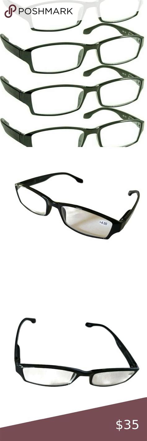 Truvision Reading Glasses 4 00 Unisex 4 Pack Cazal Sunglasses Wayfarer Sunglasses Rayban