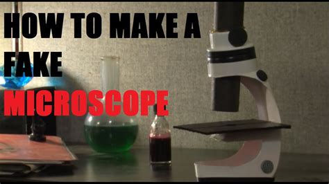 Transfer the mixture to a bowl or plastic container, and cover with. How to build a prop microscope - YouTube