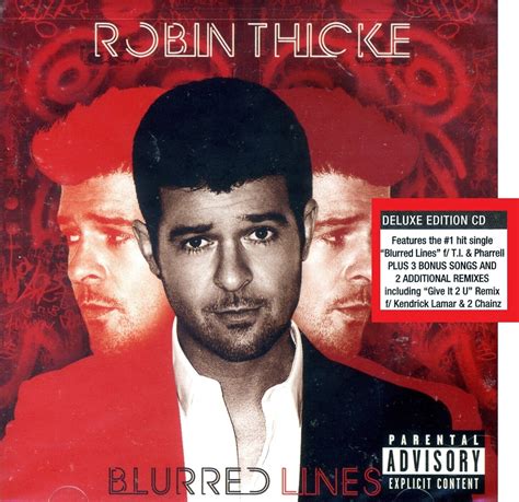 Robin Thicke Blurred Lines Deluxe Edition 602537451920 Ebay