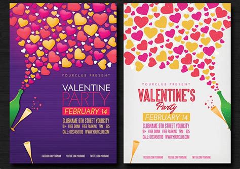 60 Fabulous Psd Valentine Flyer Templates Word Publisher Free