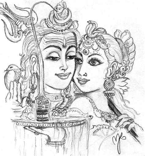Shiva And Parvati By Gizmo 4 Ever On Deviantart
