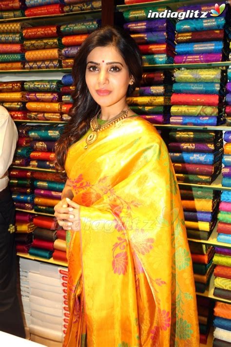 Events Samantha Traditional Look In Saree Movie Launch And Press Meet
