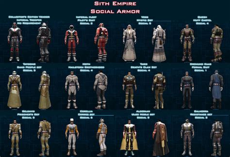 Star Wars The Old Republic Pics Of Craftable Or Obtainable Orange Gear