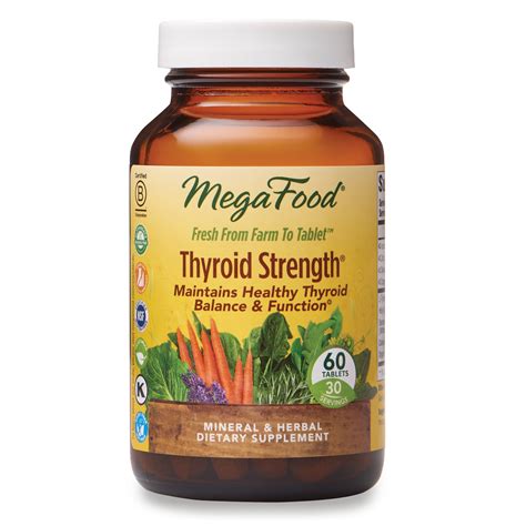 Megafood Thyroid Strength Supports Thyroid Health Mineral And Herbal