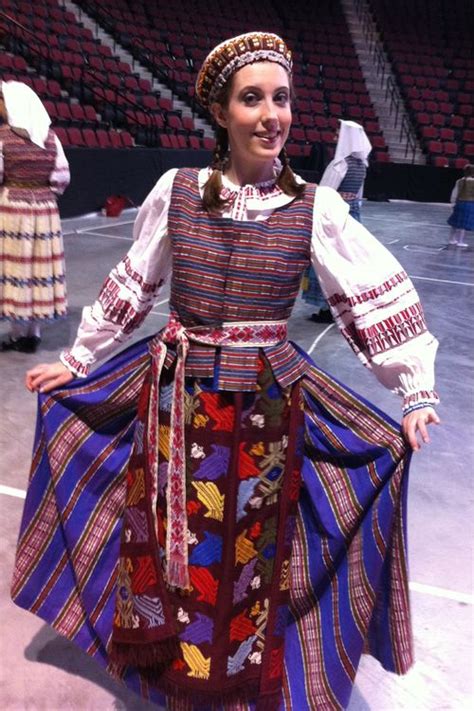 Lithuanian Traditional Costume Kapsė Region Taken At The 14th Annual Folkdance  Lithuanian