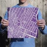 New York University Campus Map Art City Prints