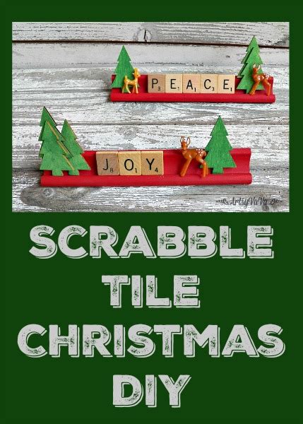 Artsy Vava Scrabble Tile Christmas Diy