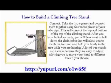 As an amazon associate, i earn from qualifying purchases. How to Build a Climbing Tree Stand - YouTube