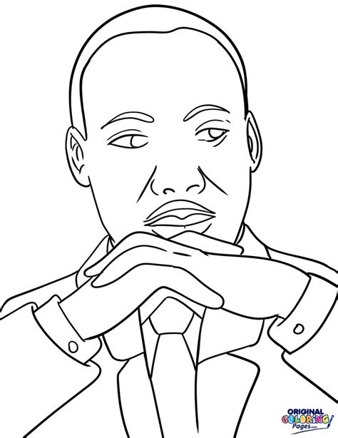 Mlk Day Coloring Pages At Free Printable Colorings
