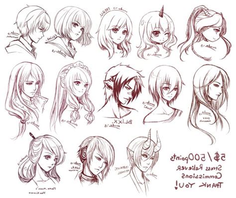 The anime hair trope as used in popular culture. Anime Hair Sketch at PaintingValley.com | Explore ...