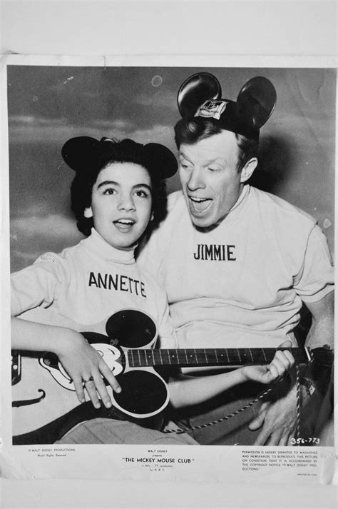 Mouseketeers Annette Funicello And Jimmy Dodd Mickey Mouse Club Mouseketeer Mouse Club