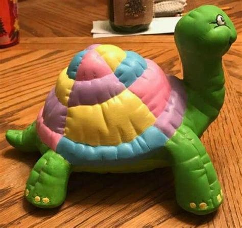 Pictures of painted ceramic turtles. Handpainted Ceramic Bisque Large Softee Turtle | Hand ...