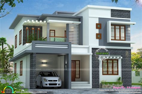 House Plans With Flat Roof Kerala New Pin By Gowtham Raj On