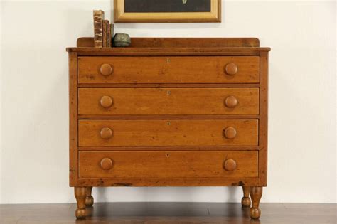 Sold Country Pine 1840s Antique Chest Or Dresser Harp Gallery