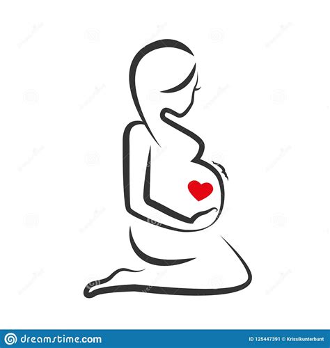 Vous êtes enceinte, mais vous tenez à rester belle et bien pour certains, la grossesse rend forcément la femme resplendissante. Belle Femme Enceinte Linéaire De Dessin Illustration de ...