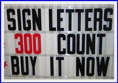 8 Inch Flexible Plastic Outdoor Portable Marquee Sign Letters Ebay