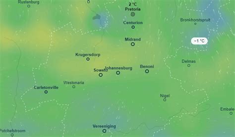 Light breeze , northwest , speed 11 km/h wind gusts: Johannesburg weather: Frosty, freezing conditions return ...