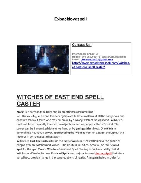 Witches Of East End Spell Caster 91 9680942176