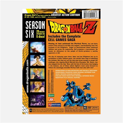 At the end of season five of dragon ball z, artificial android cell achieved his perfect form and challenged the z fighters to a martial arts tournament to determine the fate of the earth. Dragon Ball Z - Season Six | Home-Video