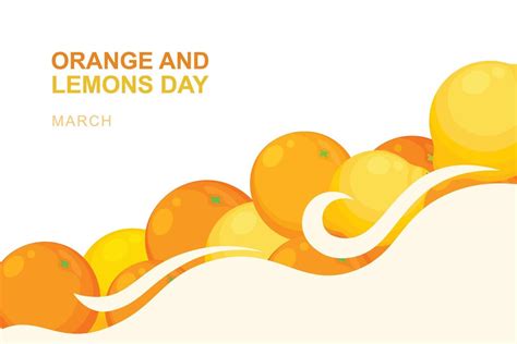 Orange And Lemons Day Background 20314151 Vector Art At Vecteezy