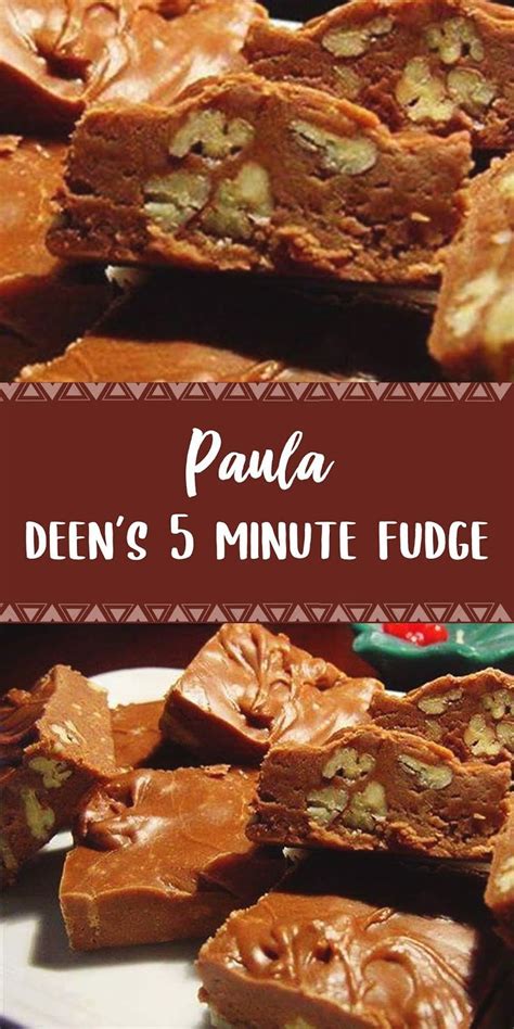 But it's endorsed by paula deen, the goddess of all things delicious and fatty—and when she says fudge is better with a healthy dose of velveeta, i believe her. Paula Deen's 5 Minute Fudge (2020) | Fudge recipes ...