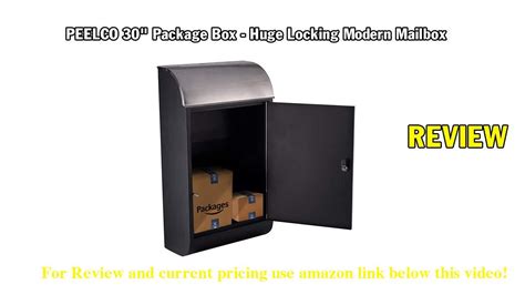 Review Peelco 30 Package Box Huge Locking Modern Mailbox 2021 Youtube