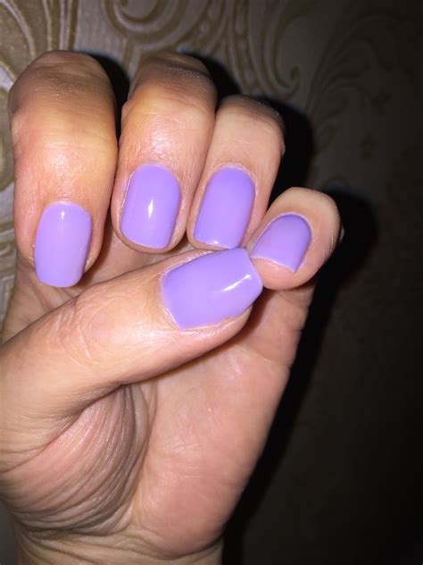 Gelish Lovely Lilac Colour Manicure Nail Art Nails