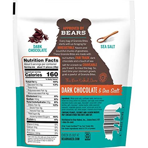 Bear Naked Granola Bites Dark Chocolate And Sea Salt Vegan And