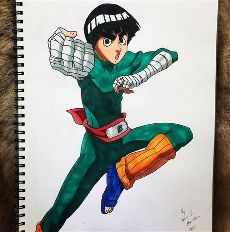 My Rock Lee Drawing I Finished Today Rnarutosme