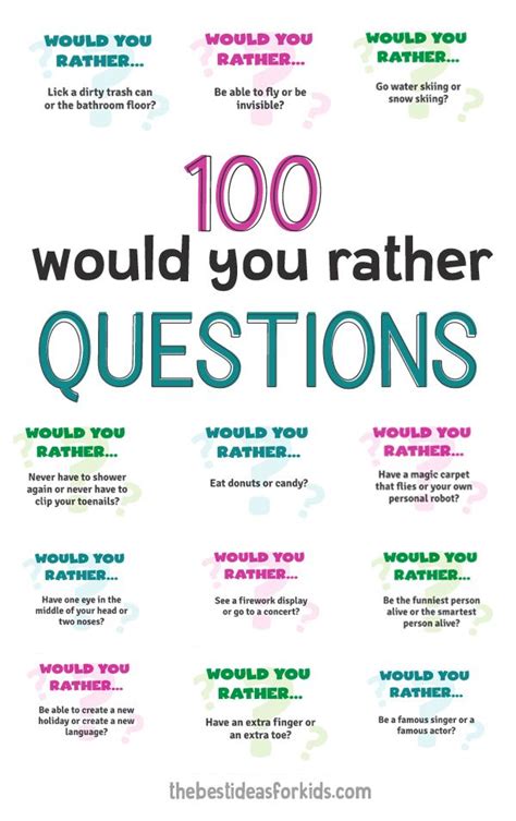 Would You Rather Questions For Kids 🤔 So Many Fun Questions To Ask For