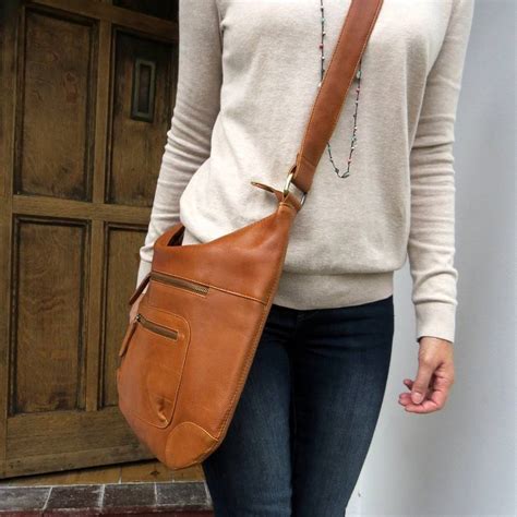 Tan Cross Body Messenger Bag By The Leather Store