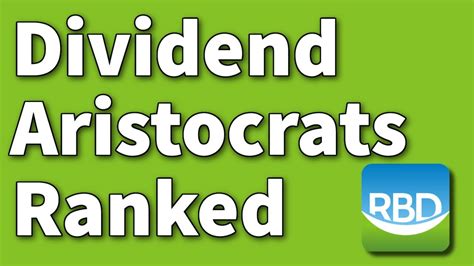 Dividend Aristocrats Ranked Youtube