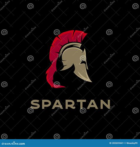 Spartan Sparta Logo Spartan Helmet Logo Design Vector Stock Vector