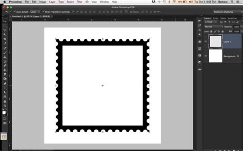 Tutorial Tuesday Create Your Own Postage Stamp Frame The Digital Press