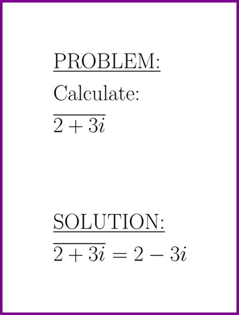 Calculate The Conjugate Of 23i Complex Numbers Problem With