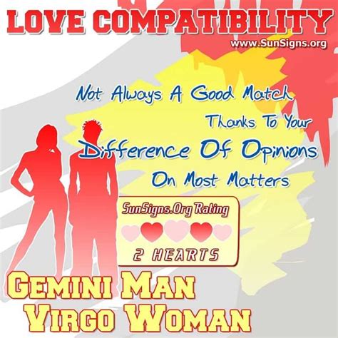 Gemini Man And Virgo Woman Love Compatibility Sun Signs