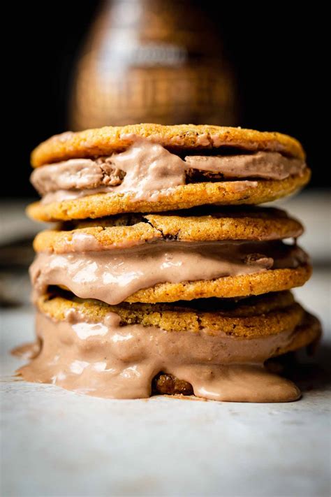 Mocha Ice Cream Cookie Sandwiches Lucy And Lentils