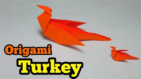 How To Make A Easy Origami Paper Birds Origami Turkey Markis