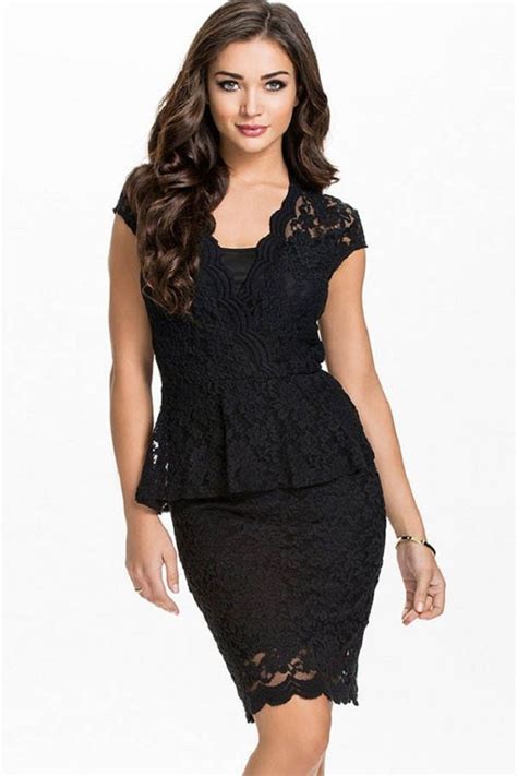 Peplum Dress V Neck Stylist Dress For Women Peplum Dress Fashion