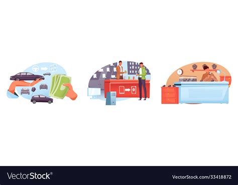 Flat Pawnshop Composition Royalty Free Vector Image
